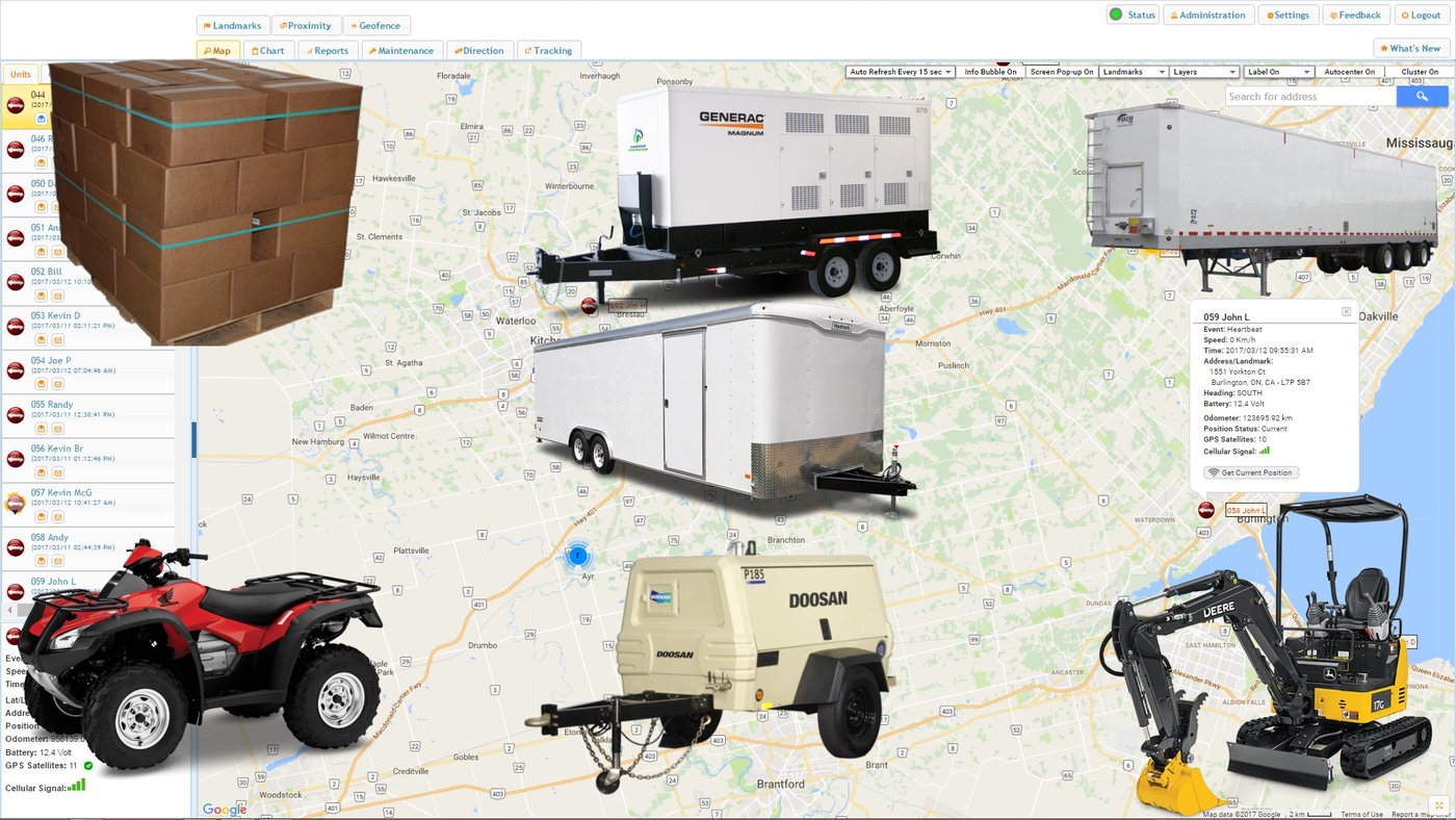 Trailer Tracking on the iTrackGPS platform